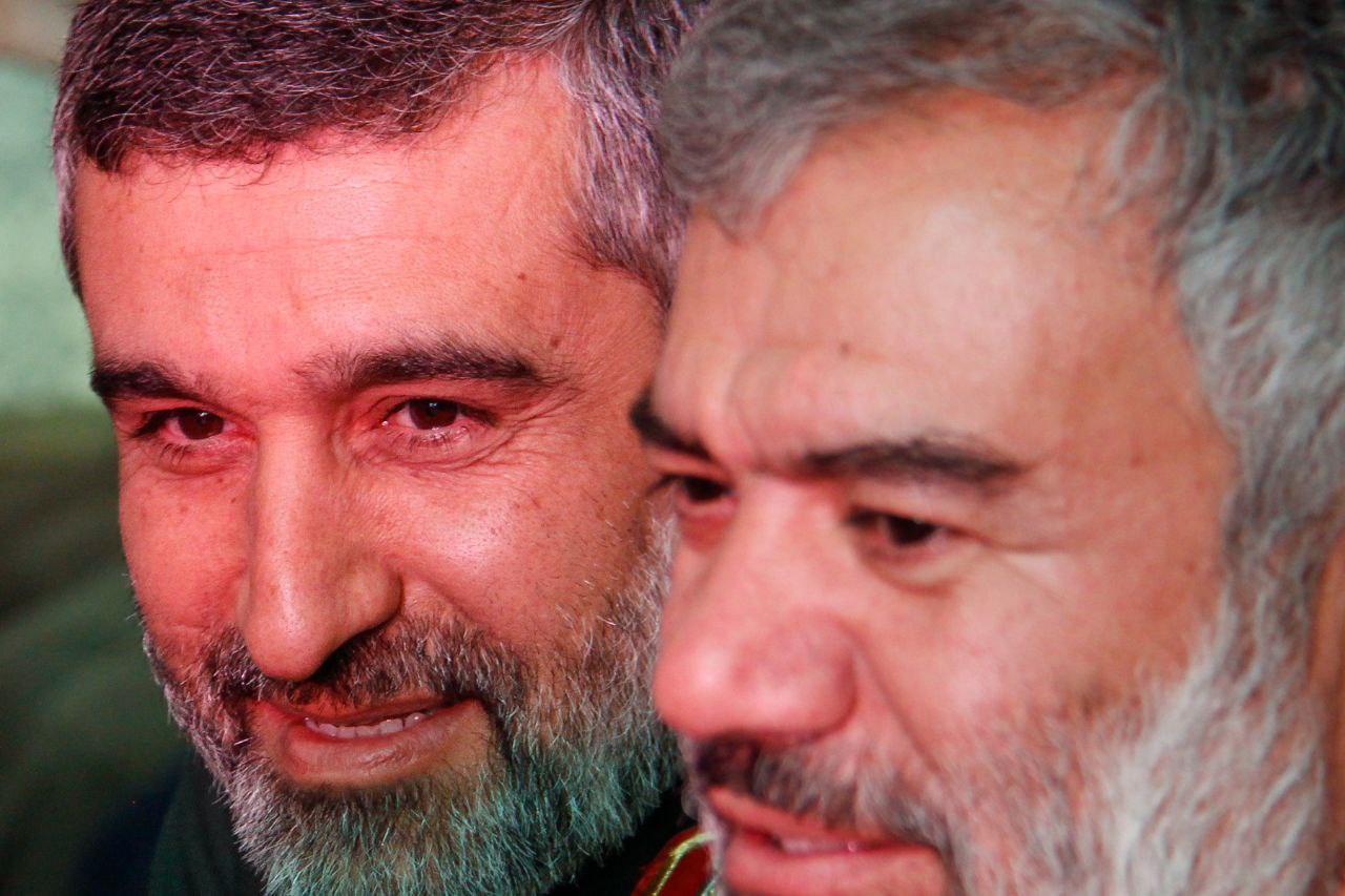 تصویر سردار علی فدوی و سردار امیرعلی حاجی زاده﻿